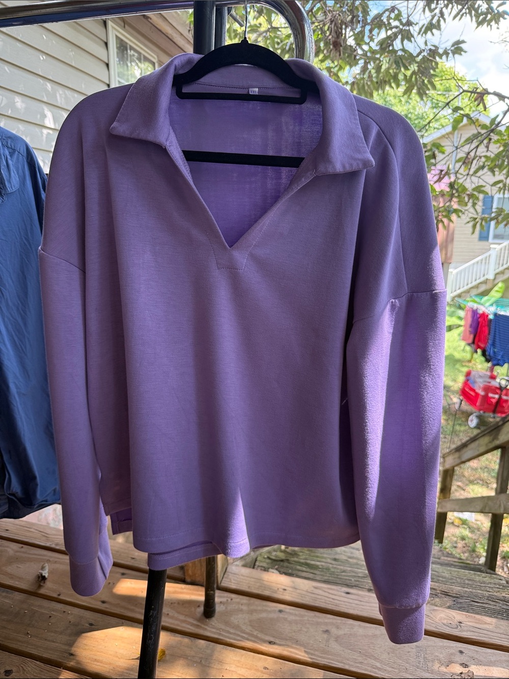 New Women's XXL Lavender Pullover medium weight top